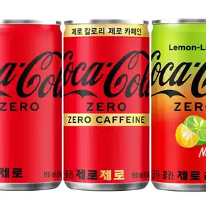[지마켓] 코카콜라 제로 음료 190ml  60캔 (30캔x2박스)