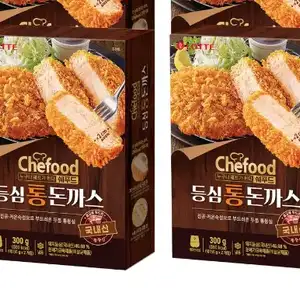 [네이버] 쉐푸드 등심통돈까스 300g, 4개 (총 8개)
